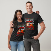 Nice To Farmer Santa Is Watching Xmas Reindeer Swe T-Shirt (Unisex)
