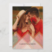 Nice Transparency Effect Romantic Couple Photo Einladung (Vorderseite)