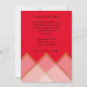 Nice Transparency Effect Romantic Couple Photo Einladung (Rückseite)