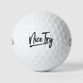 🏌️ Nice Try Golf Balls - Custom Snarke Golf Gesch Golfball (Vorderseite)