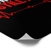 Nice Try Heart Ich bin immer noch hier Poster (Ecke)