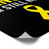 Nice Try Survivor Sarcoma Krebs Bewusstsein Gelb Poster (Ecke)