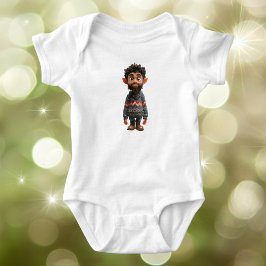 Nice Typ Christmas Elf Baby Bodysuit Baby Strampler