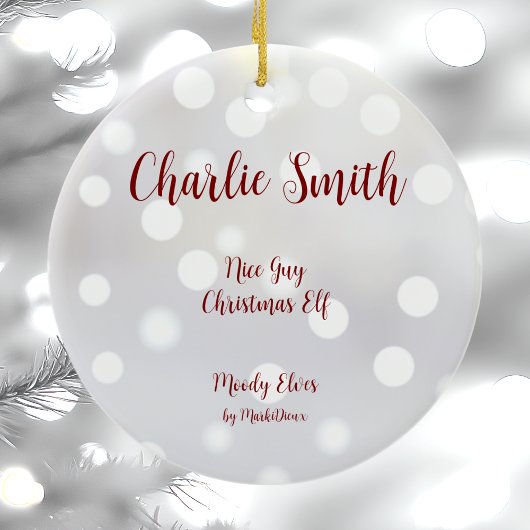 Nice Typ Weihnachten Elf Keramik Ornament