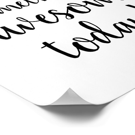 Nice typography Motivation Satz Poster (Ecke)