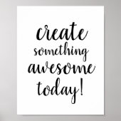 Nice typography Motivation Satz Poster (Vorne)