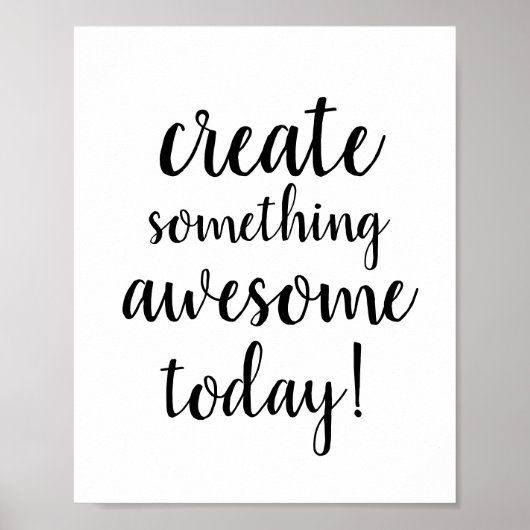 Nice typography Motivation Satz Poster (Vorne)