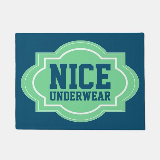 Nice Underwear Modern Cool Funny Fußmatte (Vorderseite)