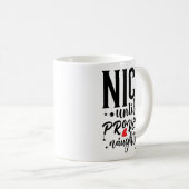 Nice Until Proven Naughty Santa Kaffeetasse (VorderseiteRechts)