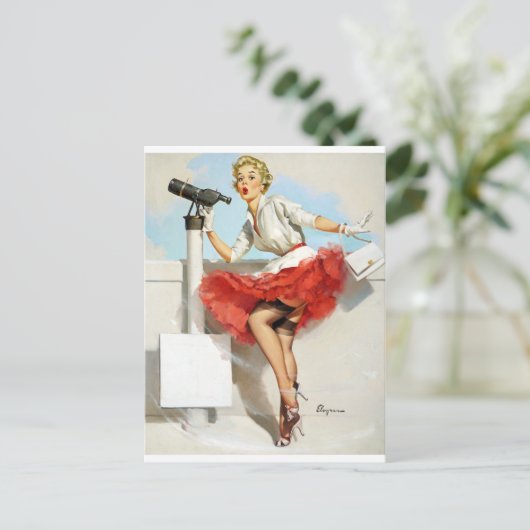 Nice View Button up Postkarte (Stehend Vorderseite)