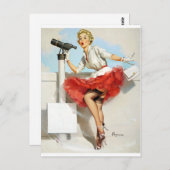 Nice View Button up Postkarte (Vorne/Hinten)