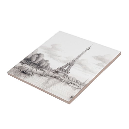 Nice Vintag Paris Frankreich Fliese (Seite)