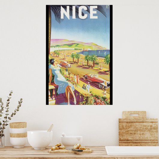 Nice Vintage Travel Poster (Küche)