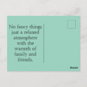 Nice Wedding Card Postkarte (Rückseite)