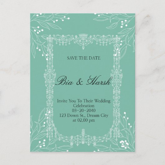 Nice Wedding Card Postkarte (Vorderseite)