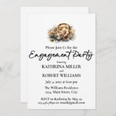 Nice Wedding Ring, Engagement Party Einladung (Vorne/Hinten)