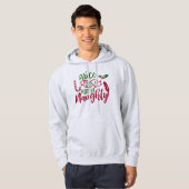 Nice with a Hint of Naughty - Funny Christmas Hoodie (Vorne ganz)