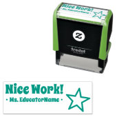 "Nice work!" + Name des Assistenten für benutzerde Permastempel (Beispiel)