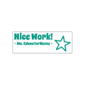 "Nice work!" + Name des Assistenten für benutzerde Permastempel (Design)