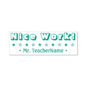 "Nice Work!" Teaching Assistant Rubber Stamp Permastempel (Design)