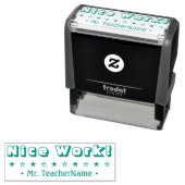 "Nice Work!" Teaching Assistant Rubber Stamp Permastempel (Beispiel)