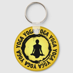 Nice Yoga Seal Schlüsselanhänger