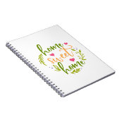 Nice Zuhause Design Zuhause Sweet Zuhause Notizblock (Rechte Seite)