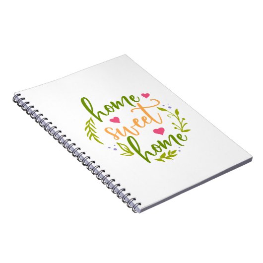 Nice Zuhause Design Zuhause Sweet Zuhause Notizblock (Rechte Seite)