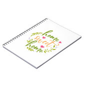 Nice Zuhause Design Zuhause Sweet Zuhause Notizblock (Linke Seite)