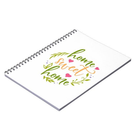 Nice Zuhause Design Zuhause Sweet Zuhause Notizblock (Linke Seite)