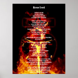 NICENE CREED CATHOLIC CRUCIFIXION HOLITY TRINITY POSTER