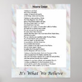 Nicene Creed Poster 16"x20" (Vorne)
