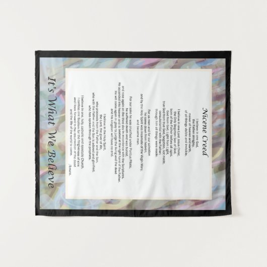 Nicene Creed Tapestry Christlich Credo Dekoration Wandteppich (Vorderseite (Horizontal))