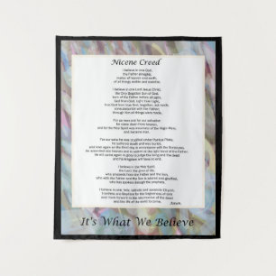 Nicene Creed Tapestry Christlich Credo Dekoration Wandteppich