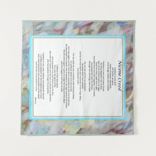 Nicene Creed Tapestry Christliches Gebet Wanddekor Wandteppich (Vorderseite (Horizontal))