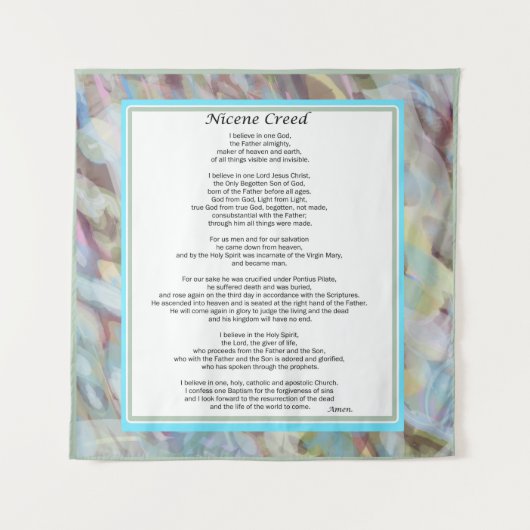 Nicene Creed Tapestry Christliches Gebet Wanddekor Wandteppich (Vorderseite)