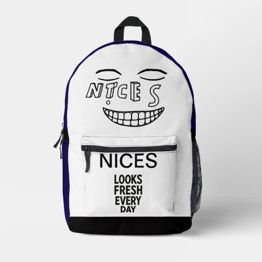 NICES-Rucksack Bedruckter Rucksack (Vorderseite)