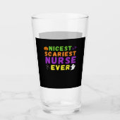 Nicest scariest Nurse ever funny Halloween Classic Glas (Vorderseite)
