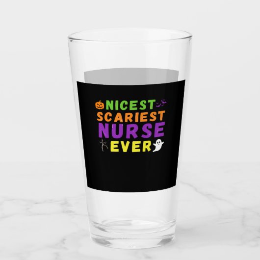 Nicest scariest Nurse ever funny Halloween Classic Glas (Vorderseite)