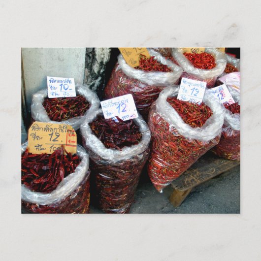 Nicey Spicy, Thai chilies Postkarte (Vorderseite)