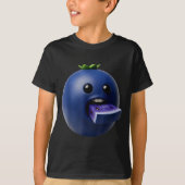 Niche Fruits Funny Blueberry Meme Brainrot Surreal T-Shirt (Vorderseite)