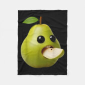 Niche Fruits Funny Pear Meme Brainrot Surreal  Fleecedecke (Vorderseite)