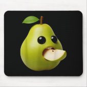 Niche Fruits Funny Pear Meme Brainrot Surreal Mousepad (Vorne)