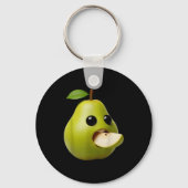 Niche Fruits Funny Pear Meme Brainrot Surreal  Schlüsselanhänger (Vorderseite)