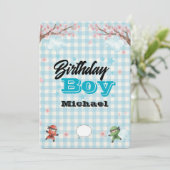 Niche Kids Martial Arts Party Decor Einladung (Stehend Vorderseite)