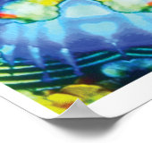 Niche Kinetic Collage Kaleidoscope Poster (Ecke)