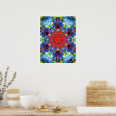 Niche Kinetic Collage Kaleidoscope Poster (Küche)