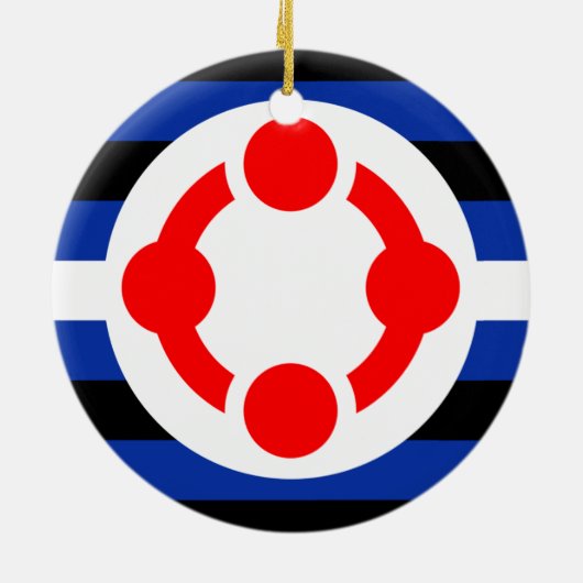 Niche Pride Flag (Original) Keramik Ornament (Hinten)