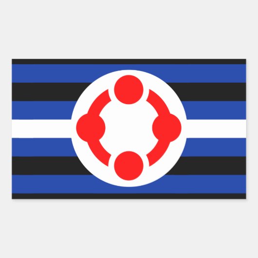 Niche Pride Flag (Original) Rechteckiger Aufkleber (Vorderseite)