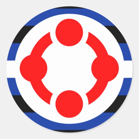 Niche Pride Flag (Original) Runder Aufkleber (Vorderseite)